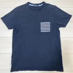 FRED PERRY ネイビー ポケット付き Tシャツ S