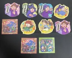 忍たま乱太郎 ステッカー　ビスケット　久々知　仙蔵　利吉　乱太郎