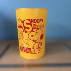 【美品】　即日発送　スヌーピー イエロープラスチック　BOX レトロ