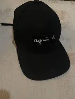アニエス・ベーのキャップ　ブラック　agnes b.