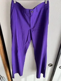 メンズ　スラックス　紫