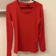 ZARA レッド 長袖Tシャツ