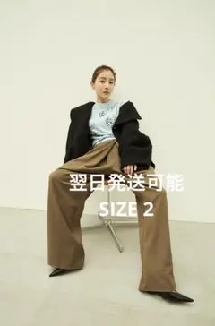 新品CLANE グレー スラックスパンツ田中みな実コラボ完売品 MINAMI