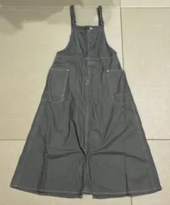 グレー サロペット 2ポケット 調整可能