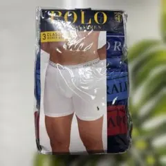 ポロラルフローレンボクサーブリーフトランクス3枚セット前開きコットン ロゴマーク