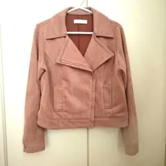 CECIL McBEE ピンク スエード風 ジャケット M