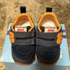 お値下げ　　ミキハウス　ベビーシューズ 13.0cm ネイビー/オレンジ