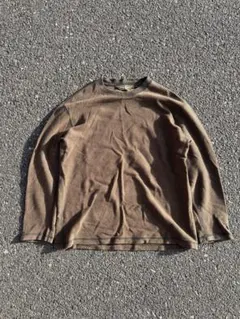 90s 00s eddie bauer ボーダー ロンT 長袖 ヘンリーネック