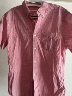 GAP ギンガムチェック 半袖シャツ レッドのサムネイル