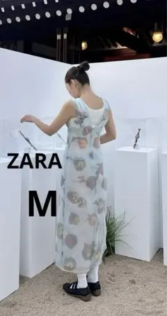 【完売品】ZARA limited editionコントラストプリントワンピース