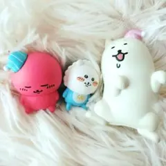 自分ツッコミくま スヤスヤZzz...ますこっと 座るナガノくま　3点
