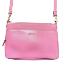 美品FURLAフルラ ペルラ ショルダーバッグ ボディクロスバッグ レザー 