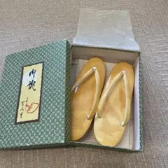 心斎橋 てんぐ　草履 鶴デザインイエロー　レディース　実寸23.5センチくらい