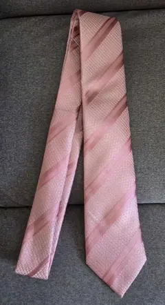 ピンク ストライプ ネクタイセット