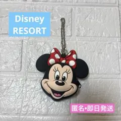 ディズニーリゾート　ミニーマウス バッグチャーム　コインケース　シリコン　即日