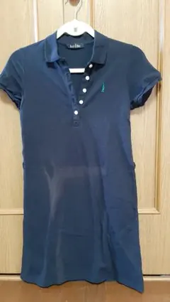 East Boy ネイビー 半袖ポロシャツワンピース　Мサイズ
