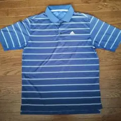 adidas climacool ストライプ ゴルフシャツ L