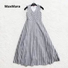 MaxMaraマックスマーラ ロングワンピース マキシ丈 総柄 フレア A