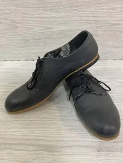 【美品】　レザー 紺色　レースアップシューズ