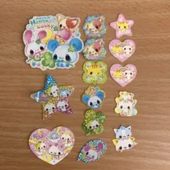 平成レトロ　動物　キャラクター　フレークシール　ステッカー　平成女児　当時物