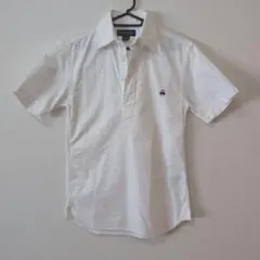 ブルックスブラザーズ　半袖プルオーバーシャツ　綿100% ホワイトUSA製　XS