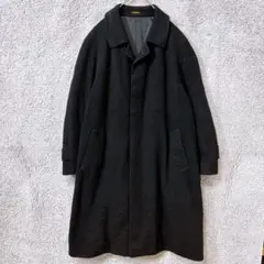 7248 ドーメル ロングコート XL 黒 カシミヤ100% フランス製生地