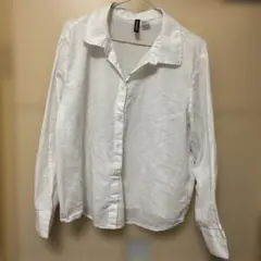 H&M ホワイト 長袖シャツ XL