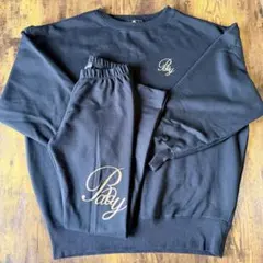 【Rady】美品☆レディ|セットアップ|ブラック|ゴールド|ロゴプリント|S