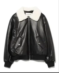 Ray BEAMS フェイクレザー ナカワタボマー ブルゾン