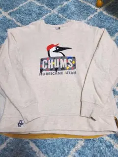 CHUMS クルーネックスウェットライトベージュ Mのサムネイル