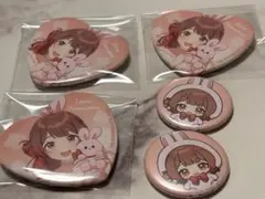 学マス　gigo ハート缶バッジ　特典　ミニ缶バッジ　佑芽