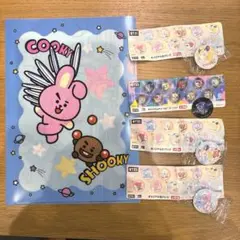 BT21 くら寿司　アクリルステッカー＆缶バッジセット