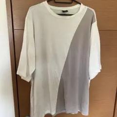 MONO-MART 半袖Tシャツ ホワイト/グレー F