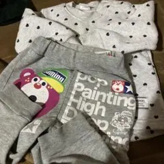 meteori 80 クマ柄 トレーナー　ズボン