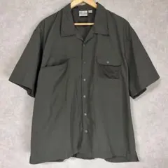 グラミチ エカル オープンカラー シャツ L カーキ キャンプ アウトドアのサムネイル