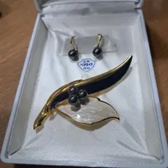 ブローチとイヤリングセット