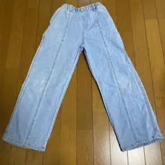 branshes デニムワイドパンツ ブル　140cm￼