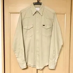 Wrangler 70s USA製 27MW 白タグ ツイル ウエスタンシャツ