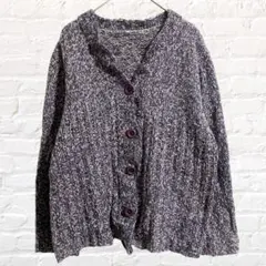 ニットカーディガン Ｖネック ミックスカラー 防寒対策 ストレッチ 羽織り