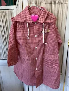 Fami & Lia ベビーレインコート 120サイズ 赤いチェック