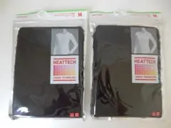 G*.様 ユニクロ☆ヒートテック☆クルーネック長袖☆レディースM　ブラック　2枚