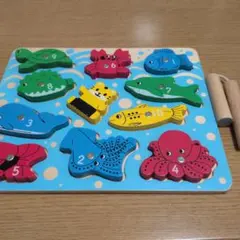 【Benesse】木製 マグネット 釣り遊び 知育玩具のサムネイル