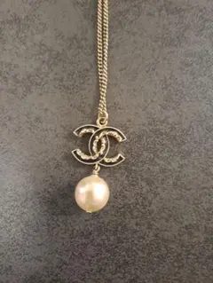 CHANEL CCロゴ パールネックレス