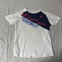 ASICS SPEEDING UP Tシャツ D1 ホワイト/ネイビー