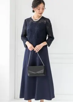 【東京ソワール】 ロング丈ドレス