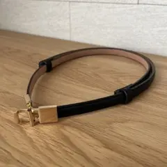 ロペピクニック 黒ベルト ゴールド金具付き 細ベルト