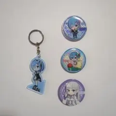 Re:ゼロ　リゼロ　レム　エミリア　缶バッジ