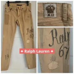 新品 Ralph Lauren ラルフローレン ベージュ デニムパンツのサムネイル