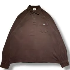 F797　【即購入OK】　LACOSTE　長袖ポロシャツ　XL相当　ブラウン