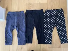 ユニクロ　レギンス3枚セット　80サイズ